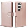 Tough On for Samsung Galaxy S24 Ultra Wallet Leather Case Rose Gold