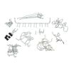 Zenith Zinc Plated Assorted Pegboard Hooks Kit - 47 Pack