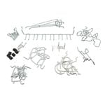 Zenith Zinc Plated Assorted Pegboard Hooks Kit - 47 Pack
