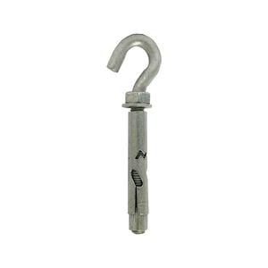 Macsim 10 x 70mm Galvanised Masonbolt Hook Head - 2 Pack
