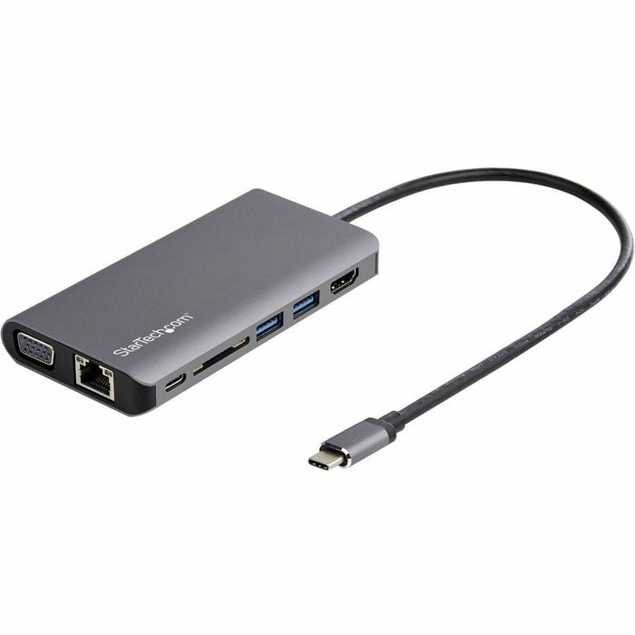 StarTech.com USB C Multiport Adapter - USB-C Mini Travel Dock w/ 4K HDMI or 1080p VGA - 100W PD Pass-Through