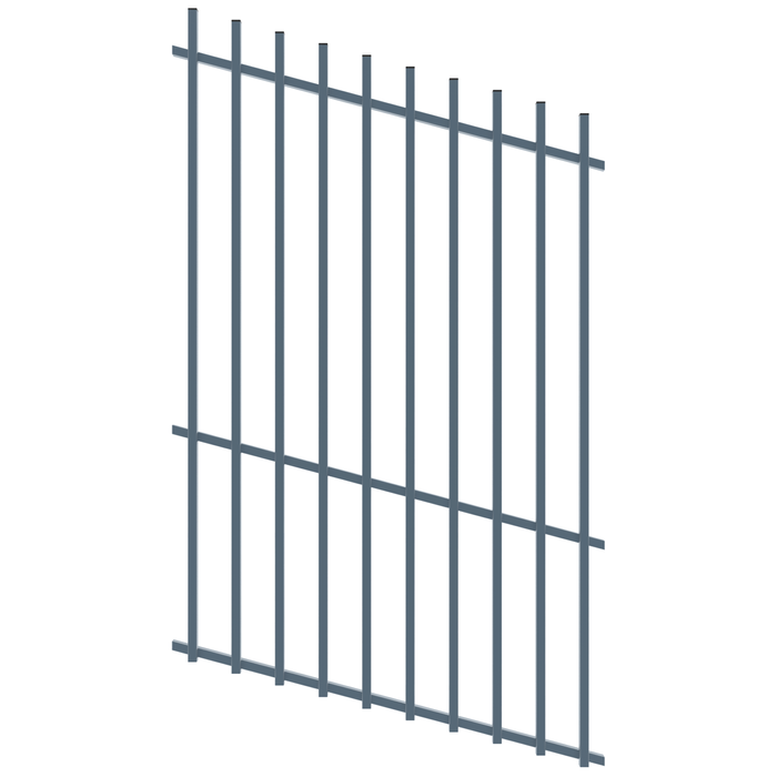 ProtectorAl 350 - 1200 x 1800mm Deep Ocean Raked Up to 15º Batten Pool Fence Panel