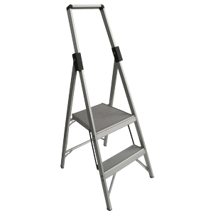 Indalex 0.6m 120kg Industrial Aluminium Tradesman Slimline Platform Ladder