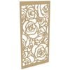 ProtectorAl 300-1200 x 1201-2400mm Gold Matt/Gloss White Roses Unframed Composite Deco Panel