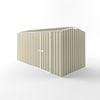 EnduraShed 4.5 x 2.25 x 2.35m Tall Truss Roof Garden Shed - Smooth Cream