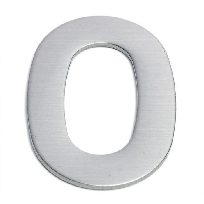 Sandleford 75mm 0 Stainless Steel Self Adhesive Numeral - 0