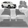 6D Diamond Car Floor Mats for Honda HR-V 2015-2021-Full Set-Grey-Outback GT