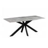 Dining Set Sintered Stone Top with 6pcs faux leather Dining Chair