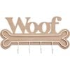LVD MDF/Metal Lead Dog Leash Hook/Hanger Woof 40x21cm