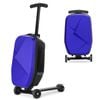 Advwin 2-in-1 Kids Foldable Scooter Suitcase Ride On Luggage with Wheels Kids Deep Blue