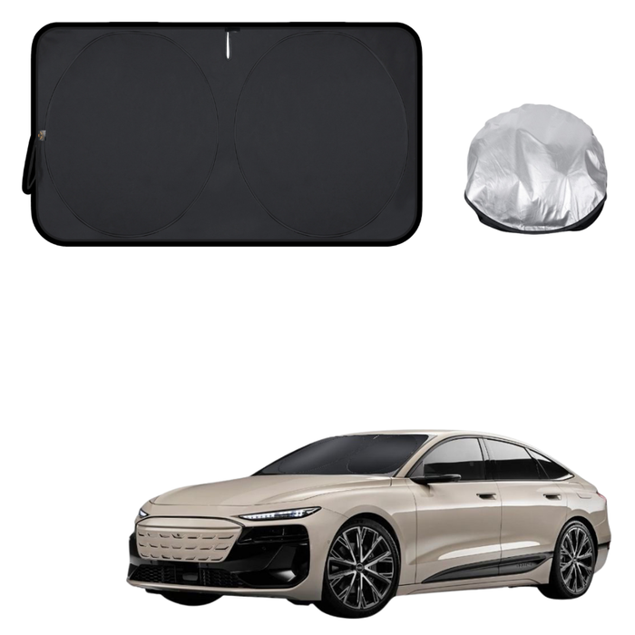 Front Windscreen Sun Shade for Audi e-tron 2025 - Current - Standard(150*85) - Black