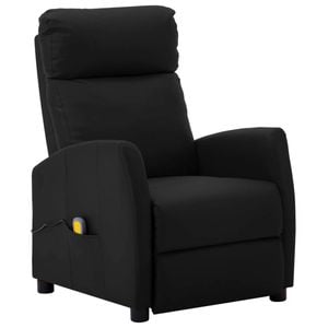 vidaXL Massage Chair Recliner Chair Massage Office Chair Black Faux Leather
