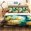 3D Yellow Rose 311 Bed Pillowcases Quilt King Single Size