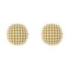 2PK Linen House Cotton Tavola Gold 45cm Round Cushion - Yellow