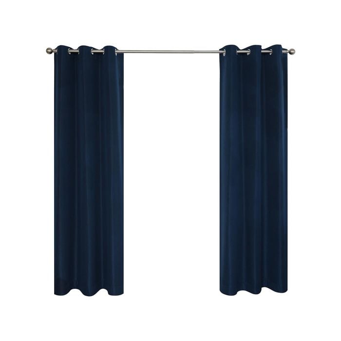 Windoware 120 x 223cm Navy Urban Room Darkening Eyelet Curtain - 1 Pack