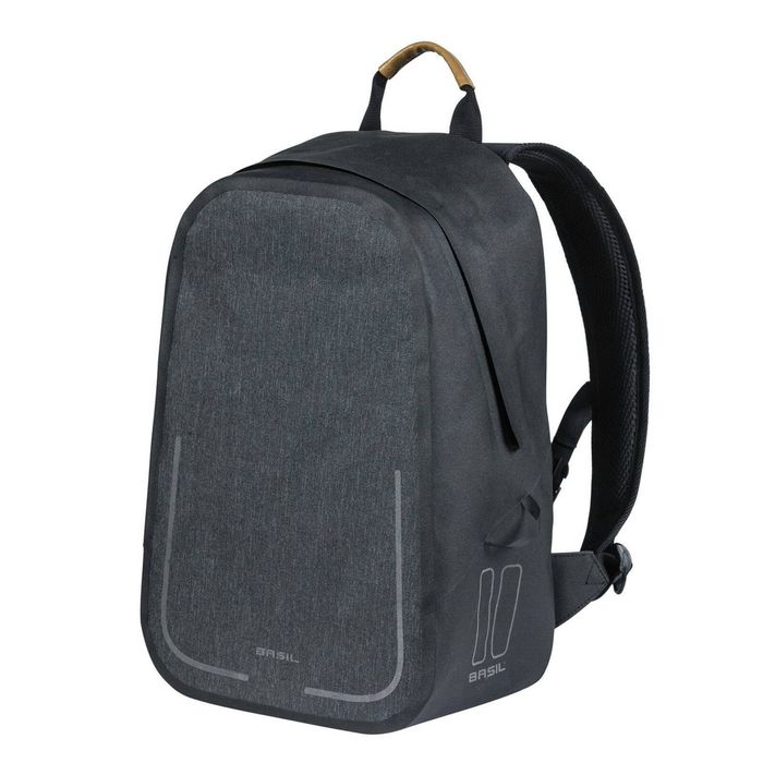 Basil Urban Dry Bicycle Backpack 18 Litres Charcoal Grey