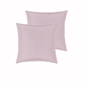 Peppermill Pair of Satin European Pillowcases Coral