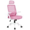 ALFORDSON Mesh Office Chair Pink White