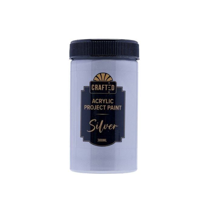 Crafted 300ml Silver Project Paint