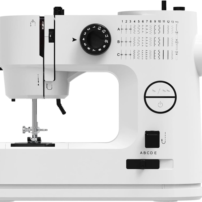 Advwin Mini Sewing Machine for Beginner, with 40 Stitch Pattern, 42 Sewing Kit, Doul-Thread 2 Speed, Reverse Sewing, Auto Rewind