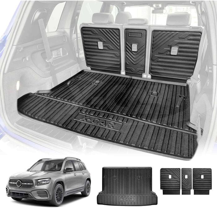 3D All Weather Boot Liner Back Seat Protector Combo for Mercedes-Benz GLB Class 2020-Onwards