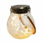 Solar Magic Decorative Crackle Glass Jar