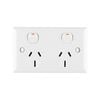 DETA 15 Amp Solid Plate Double Power Point