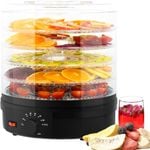 Advwin 5 Trays Food Dehydrator Black