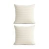 2PK Cloud Linen Celeste Cotton Waffle European Pillowcase Ivory 65x65cm