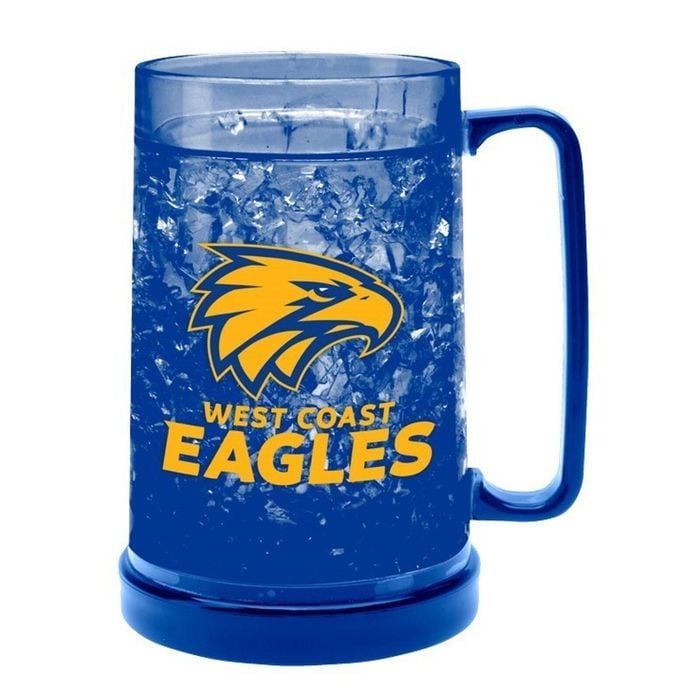 Afl Colour Freeze Mug - West Coast Eagles - 500ml - Gel Freeze Drink Cup