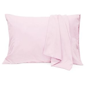 LINENOVA 2PCS Hotel Quality Premium Mircrofiber Pillowcases - Standard , Light pink