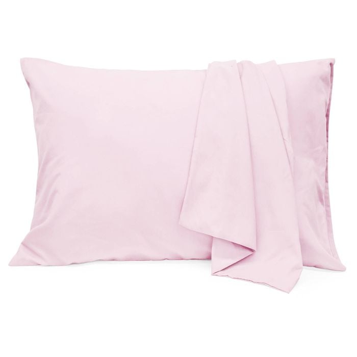 LINENOVA 2PCS Hotel Quality Premium Mircrofiber Pillowcases - Standard , Light pink