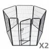 Yes4pets 12 Panels 100 Cm Heavy Duty Pet Dog Cat Puppy Rabbit Exercise Playpen Fence Extension
