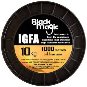 Black Magic 1000m IGFA Clear Monofilament Fishing Line 10kg