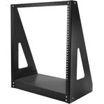 StarTech.com 2-Post 12U Heavy-Duty Desktop Server Rack, Small Open Frame 19in Network Rack for Home/Office IT Equipment