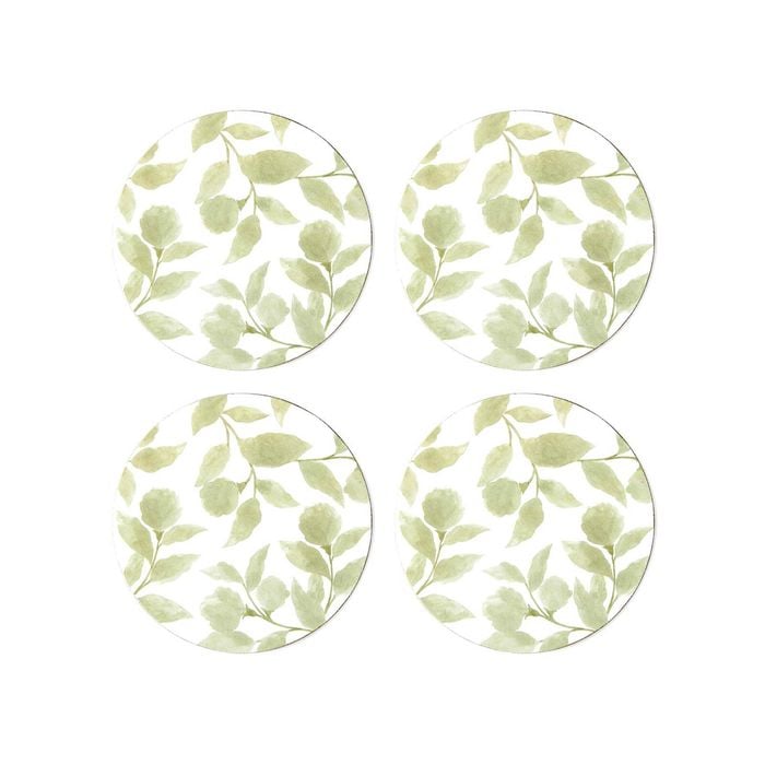 Riviera Green Round Coaster - Set of 4