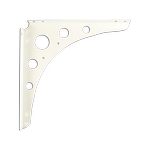 Carinya 200 x 200 x 25 x 2mm Euro Bracket - Single - White