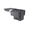 Hafele 2 x 38 + 1 x 12 + 2.5L Dark Grey Pull Out Waste Bin
