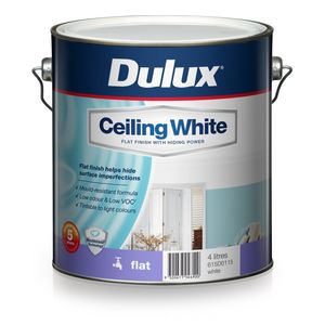 Dulux 4L Ceiling White Paint - 4L