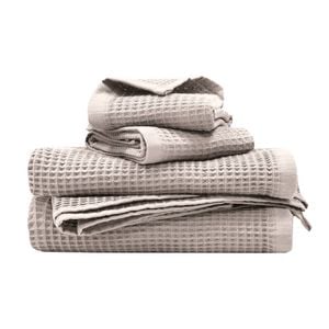 Bambury Waffle Bath Towel - Pebble