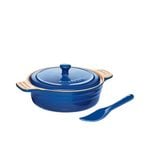 Chasseur La Cuisson Camembert Baker with Cheese Spreader Blue