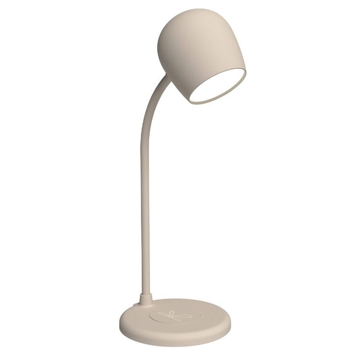 Kreafunk Ellie Lamp W/ Qi Charger And Bluetooth Speaker -  Ivory Sand