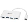 Startech.com Usb Hub - Usb Type C - External - White - 4 Total Usb Port(s) - 4 Usb 3.0 Port(s) - Linux, Mac, Pc