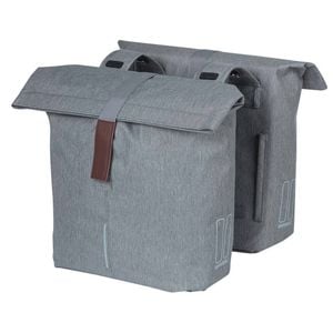 Basil City Double Bag Grey Melee 28 -32l Grey
