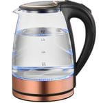 Healthy Choice 1.8 Litre Glass Kettle with 360 degrees Rotational Base