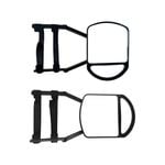 1x Blind Spot Mirror Car Side Mirrors Rear View Towing Clip-on Adjustable Extension 1pc