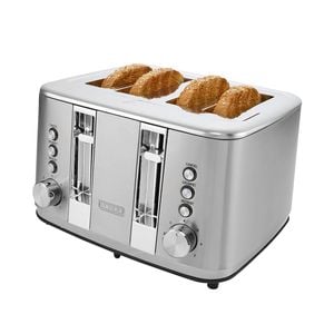 Baccarat The Brekkie Slice 4 Slice Toaster Stainless