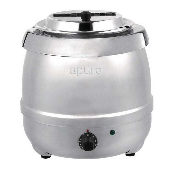Apuro Soup Kettle Stainless Steel Commercial Electric Food Warmer 10l