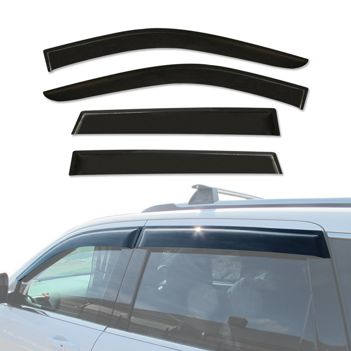 AUSGO Weather Shields for Jeep Grand Cherokee WK Series 2010-2021 Weathershields Window Visors Wind Deflectors