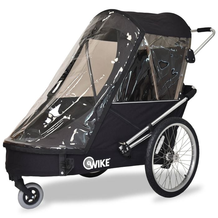 Vivere Wike Special Needs Large Bike Trailer with Stroller & Jogging Kit - Black